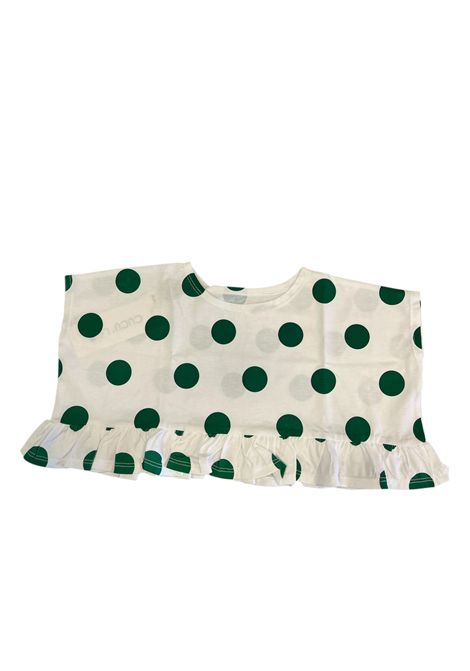 T-shirt a pois CUCU' LAB | LISANNAJERSEY POIS VERDE